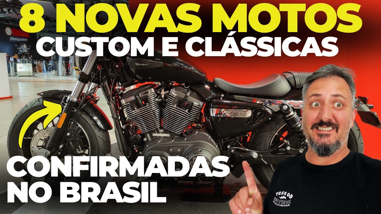 Nunca Ví tanta Opção: de 250 a 1200, 8 Motos Custom e Clássicas CONFIRMADAS no BRASIL em 2026