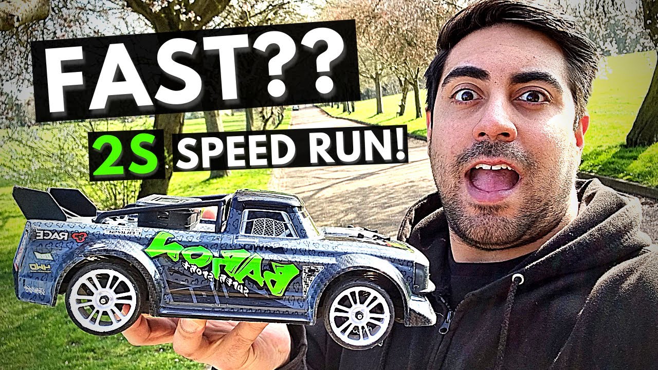 SG1603 Brushless First 2S Speed Run! Fast?? + FIRE!!