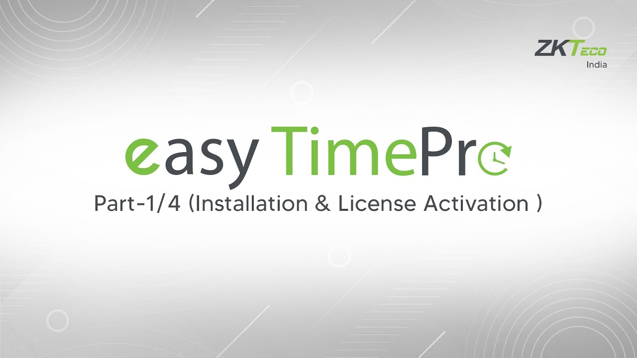 easy TimePro Installing & License Activation
