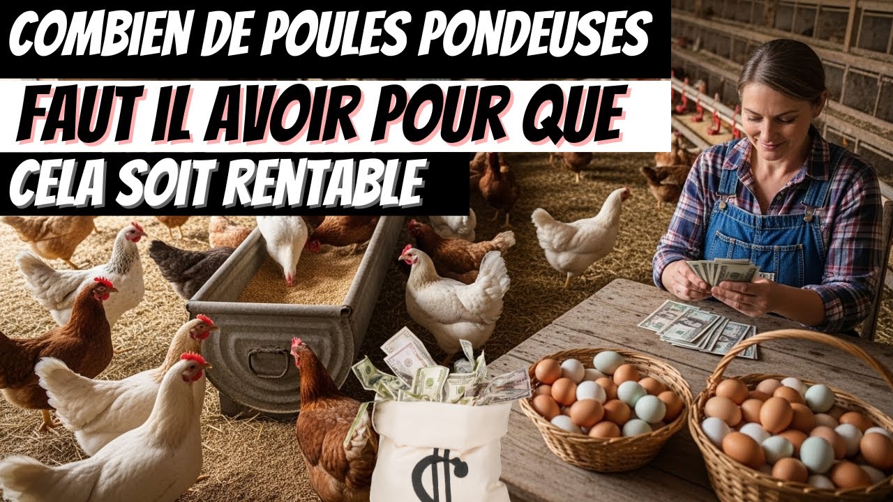 Combien de poules pondeuses faut il avoir pour que cela soit rentable et gagner de l'argent