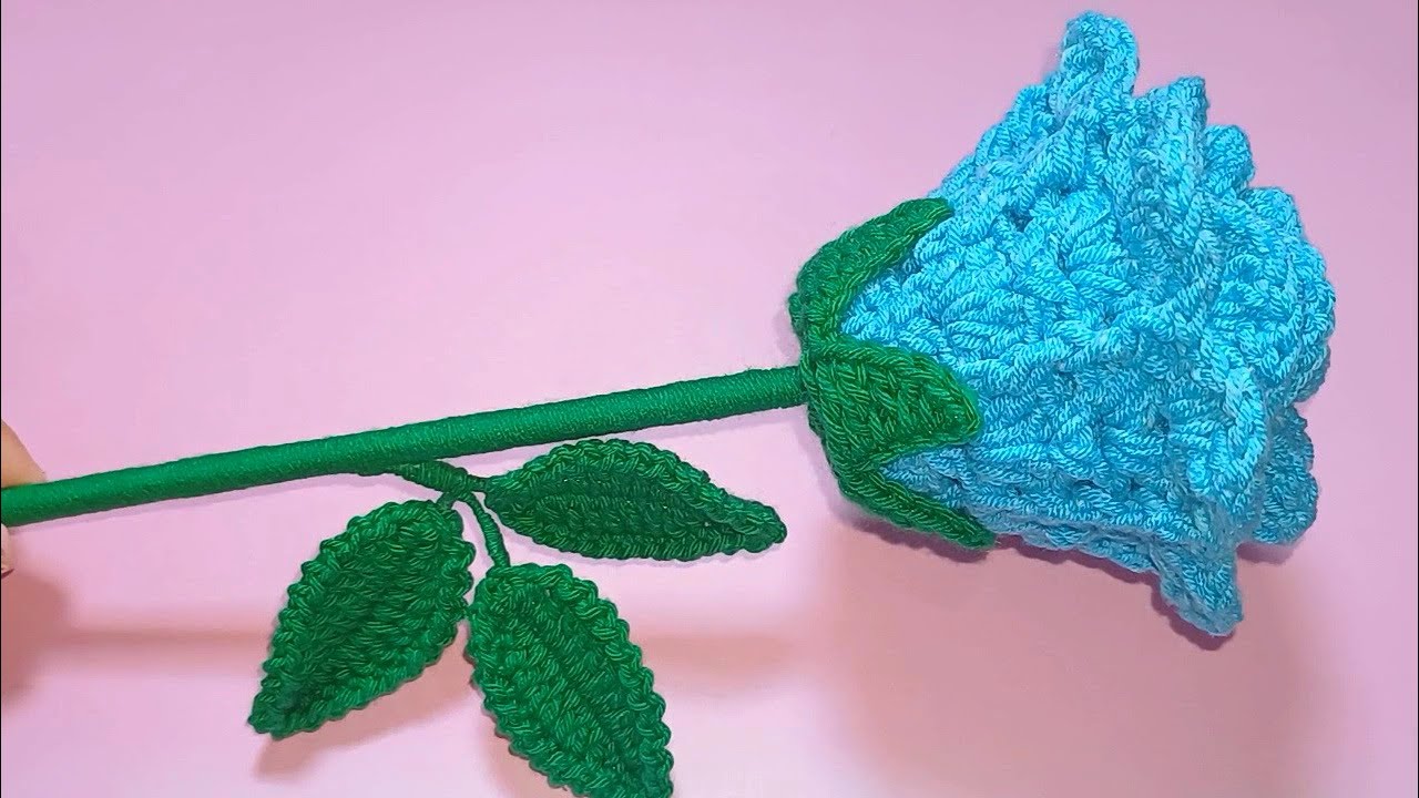 Flor Crochet, Como Hacer una Rosa Fácil