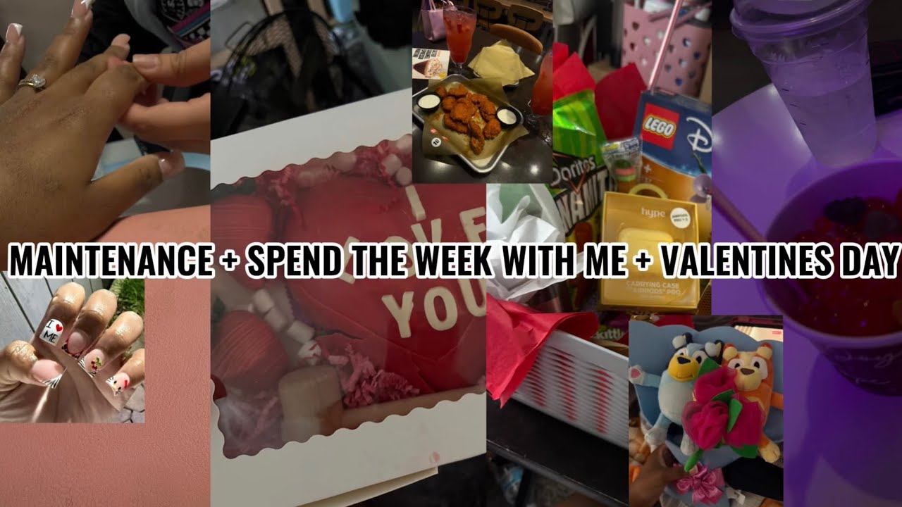 vlog🫧| spend the week with me| grwm for v￼-day￼/ ￼spend v-day with me |❤️