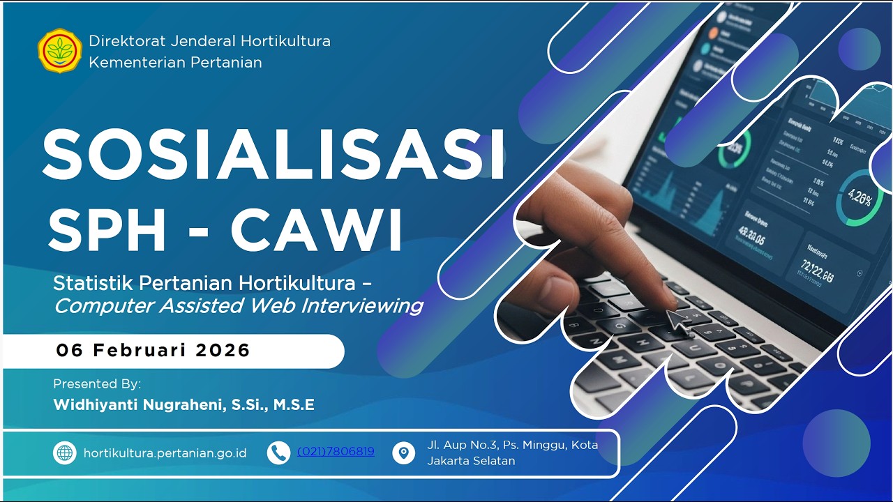 Sosialisasi SPH CAWI Statistik Pertanian Hortikultura Computer Assisted Web Interviewing 2026 Bagian