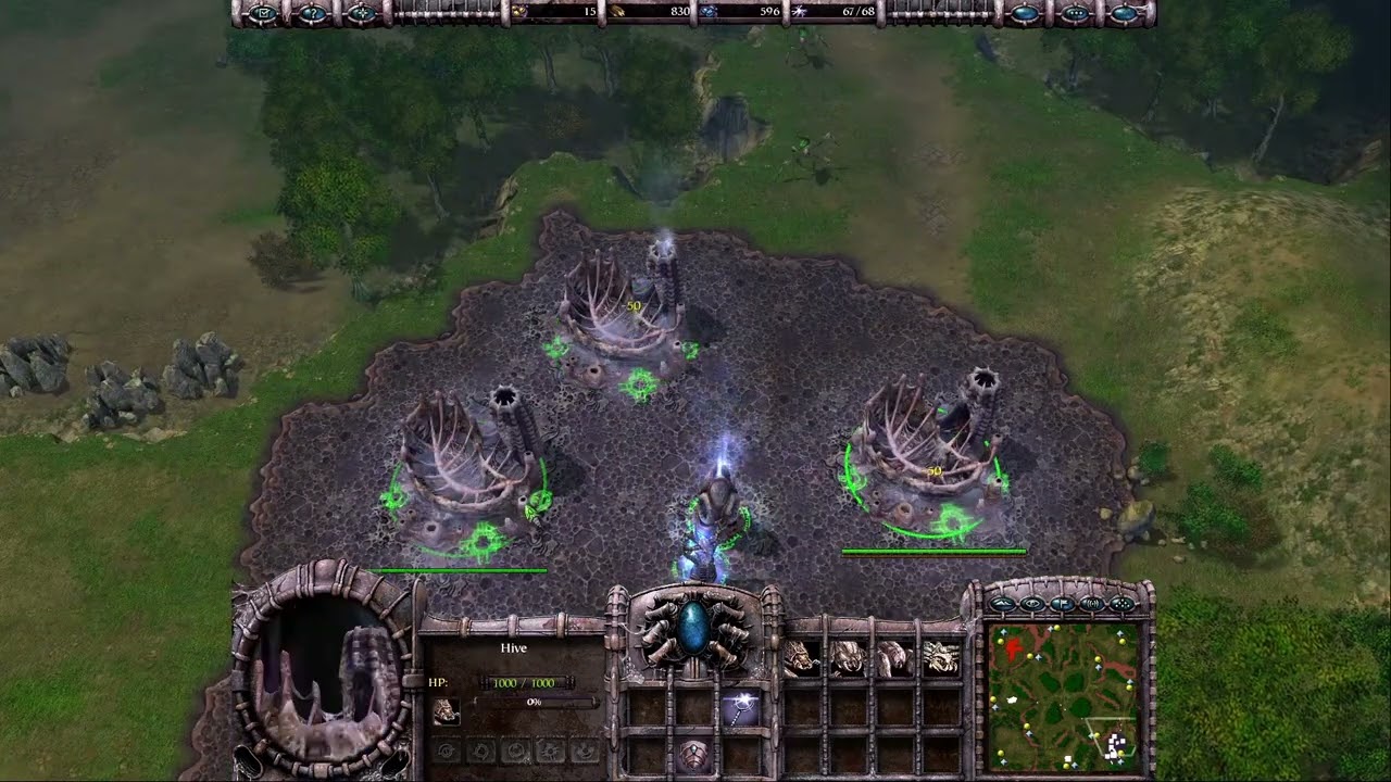 Very hard AI 1v1 - Fallen vs Beast - Armies of Exigo