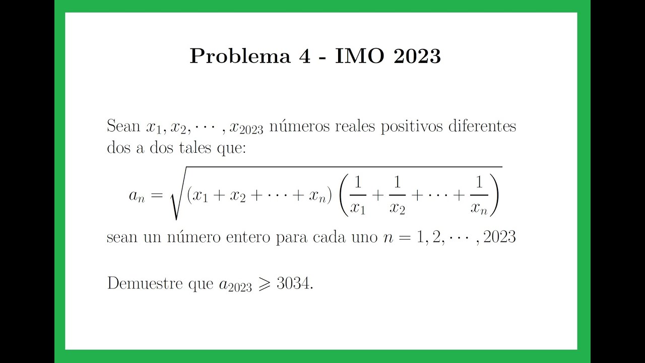 Problema 4 IMO 2023 ( Desigualdades )