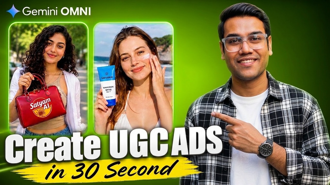 Create Unlimited AI UGC Ads with Google Gemini OMNI (FREE Tutorial) 🤯 #AIUGCAds #geminiomni #aiads