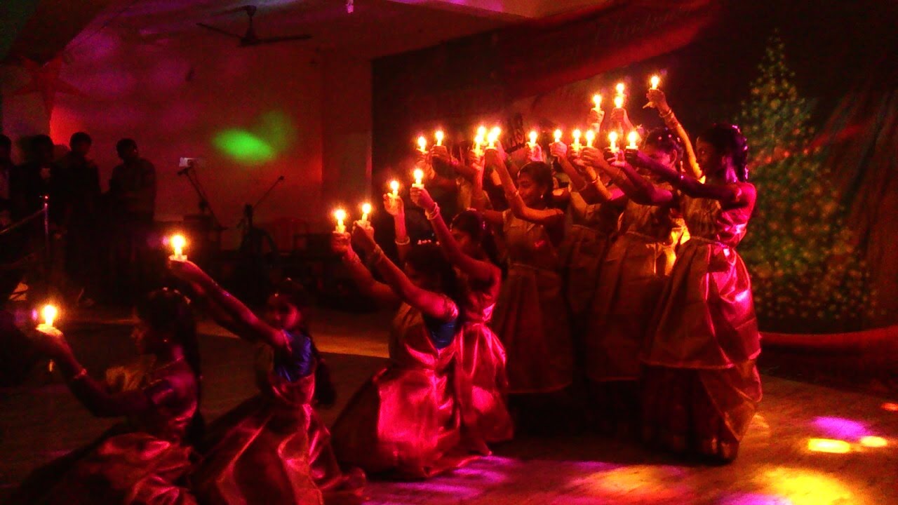 Silent Night in Tamil - Christmas Candle Dance - 2013 (Sunday School)