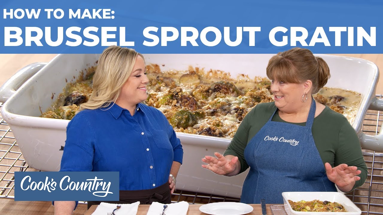 How to Make Crispy, Cheesy Brussels Sprout Gratin