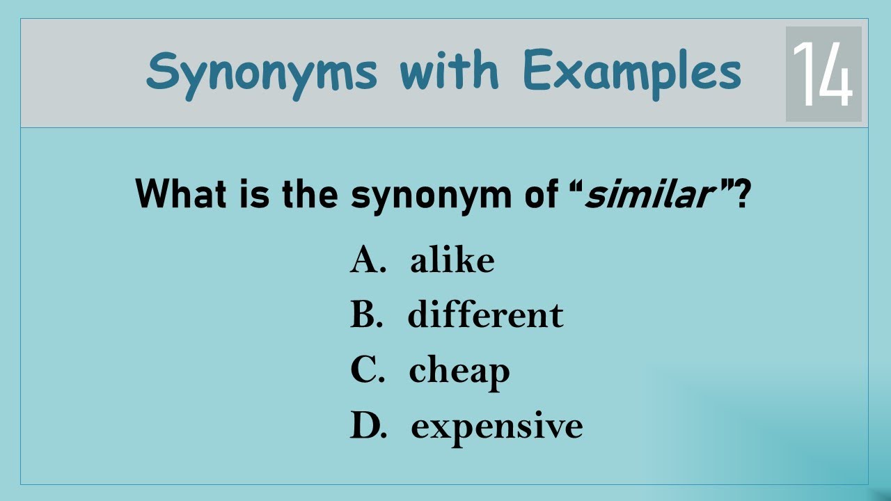 Synonyms with Examples 14 | English Vocabulary Practice Test | Test Your English Vocabulary Skills