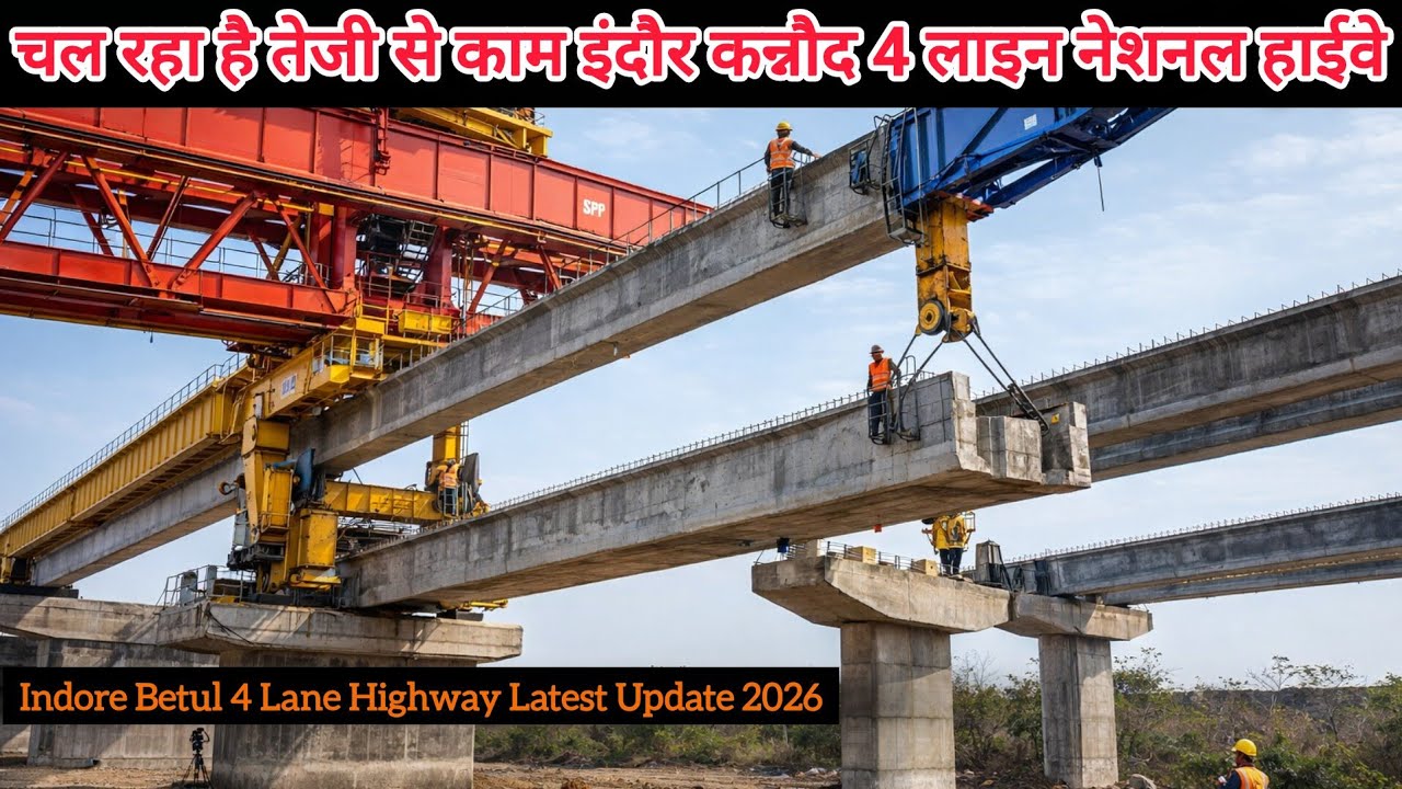 🛣️ इंदौर कन्नौद 4 लाइन नेशनल हाईवे का काम तेज़ी से चल रहा है। | indore harda betul national highway