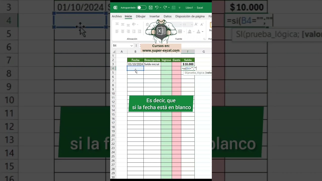 CONTROL de GASTOS #superexcel