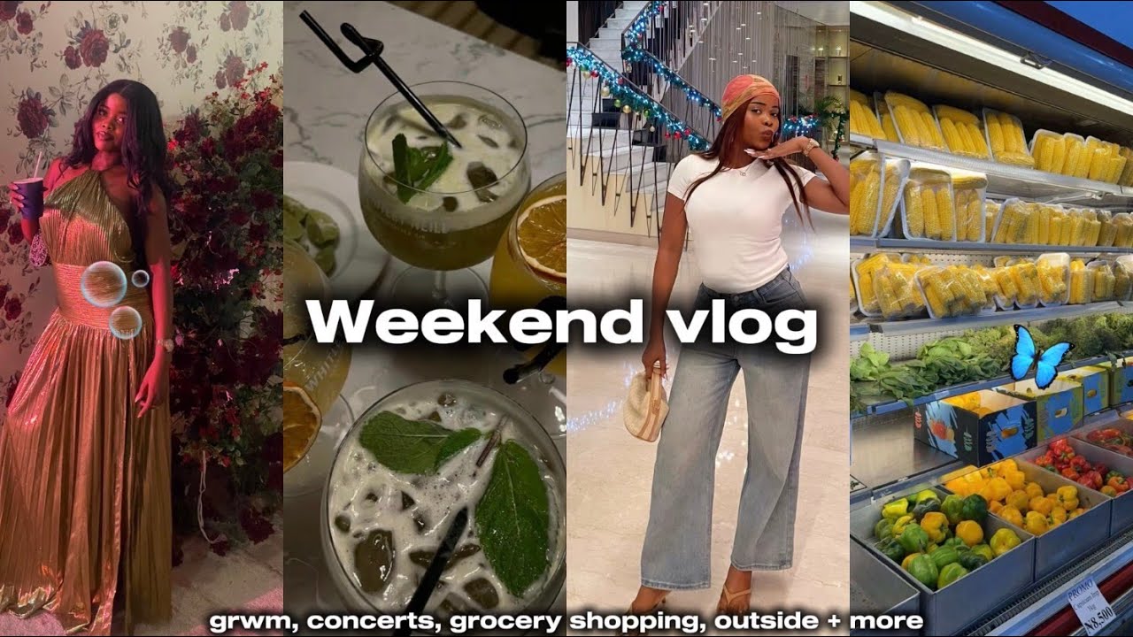 WEEKEND VLOG❣️( Grwm, Concerts, Grocery Shopping, Night out + More yap)💘💕🍒❣️💋