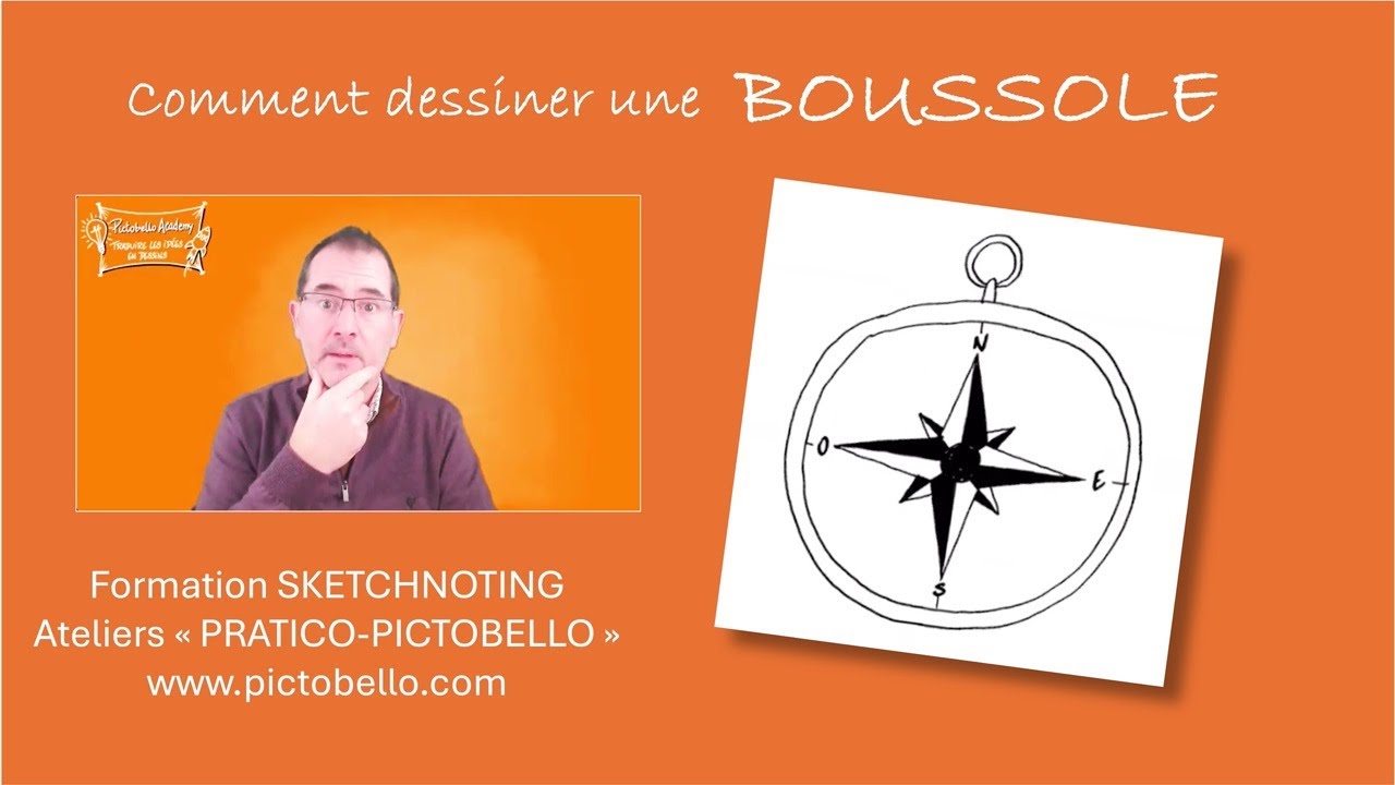 Dessiner une BOUSSOLE | TUTORIEL 