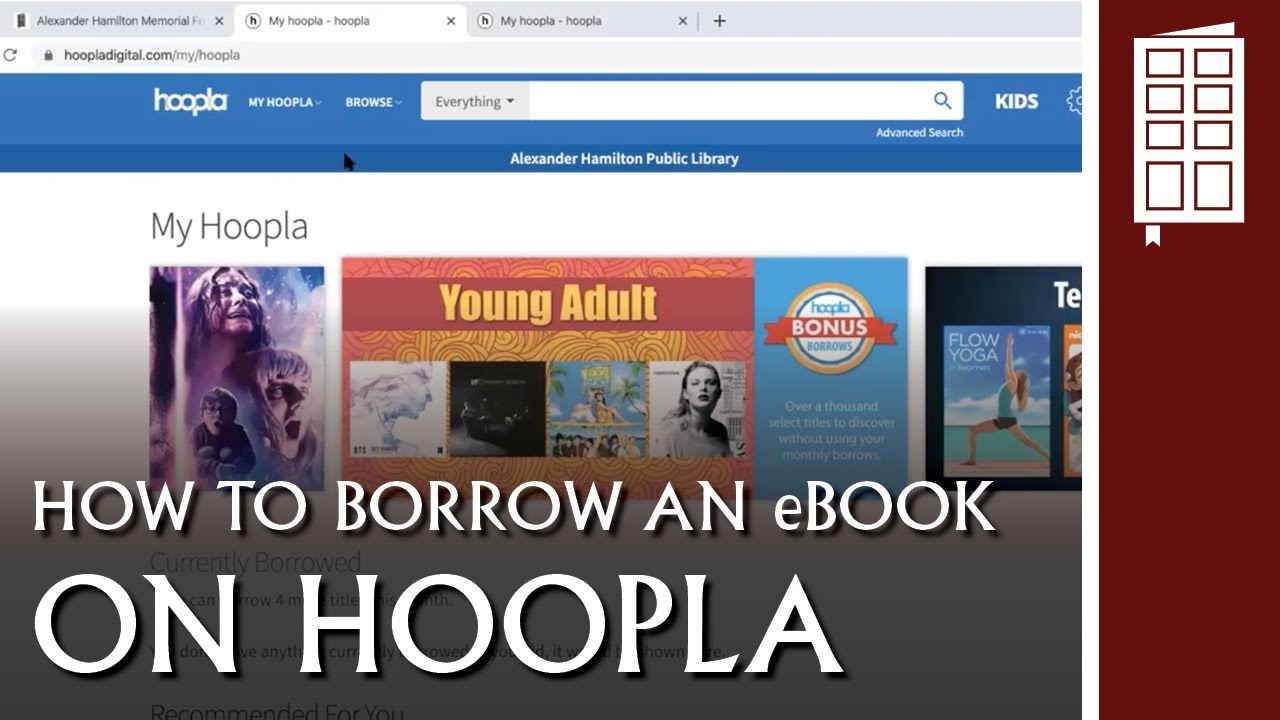 How to Borrow an eBook on Hoopla Online Tutorial w/AHMFL