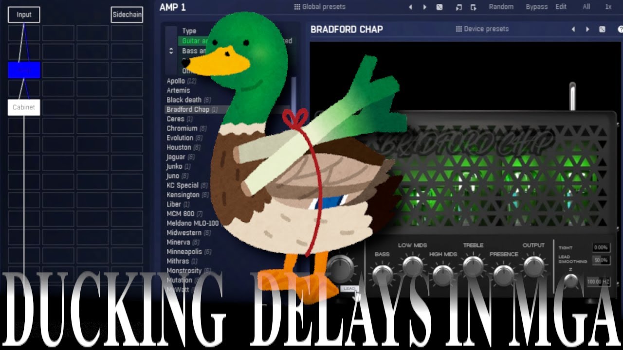 Ducking delays in MGuitararchitect