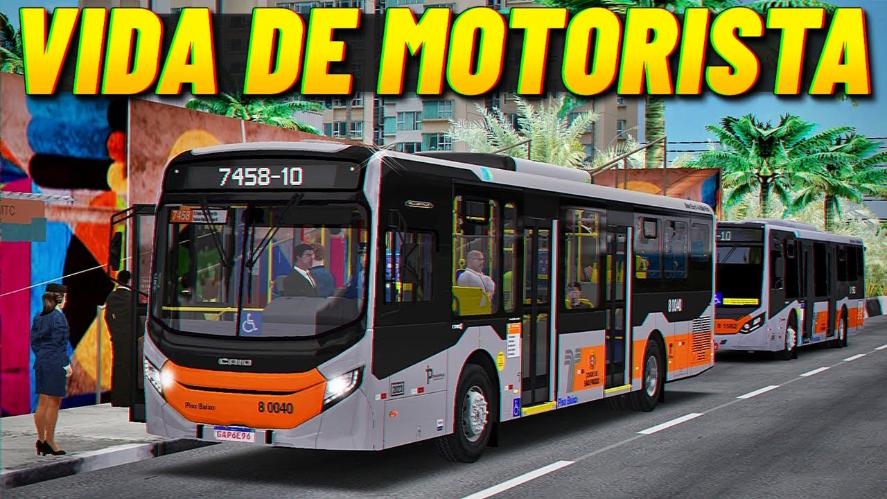 Linha 7458-10 Jd Boa Vista - Caio Millennium V MB O-500U Euro V - Mapa Zona Oeste SP - OMSI 2