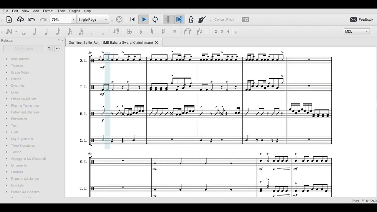 Transcribe || Drumbattle Act 1 - MB Bahana Swara Khairul Imam