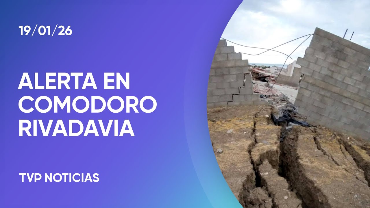 “Emergencia geológica” tras el deslizamiento de un cerro en Comodoro Rivadavia