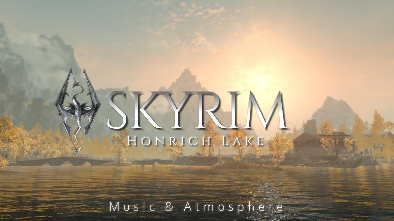 SKYRIM - Honrich Lake | Relaxing Music Atmosphere