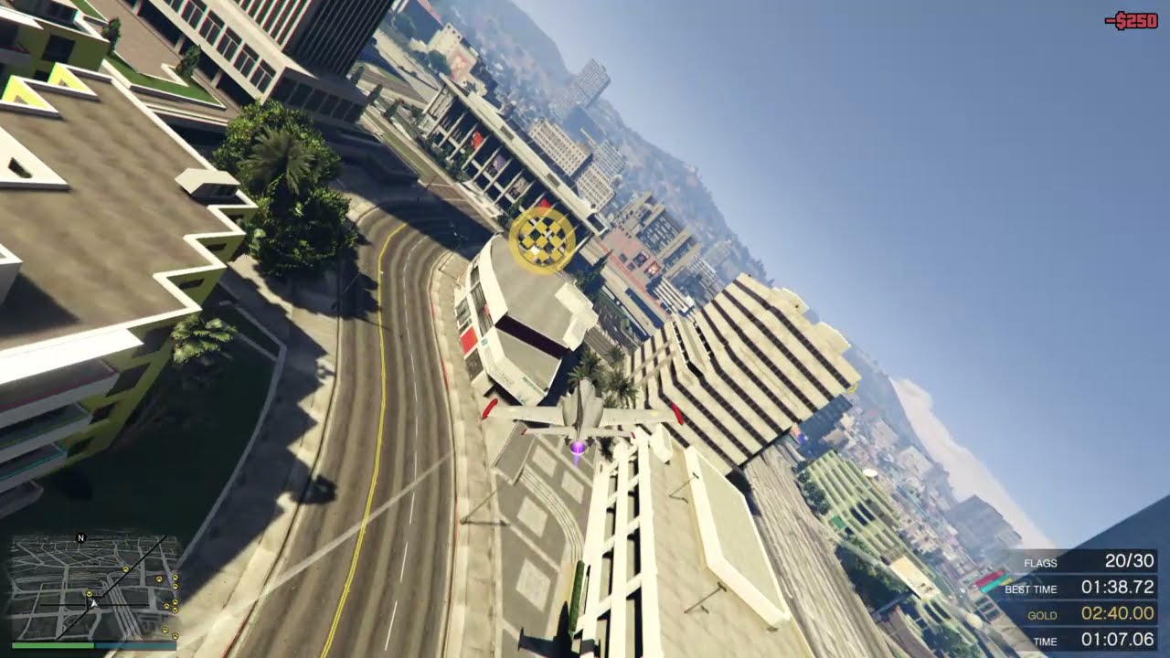 GTA 5 Flight School | Collect Flags Ep. 13 | 57th in the World | 1:38
