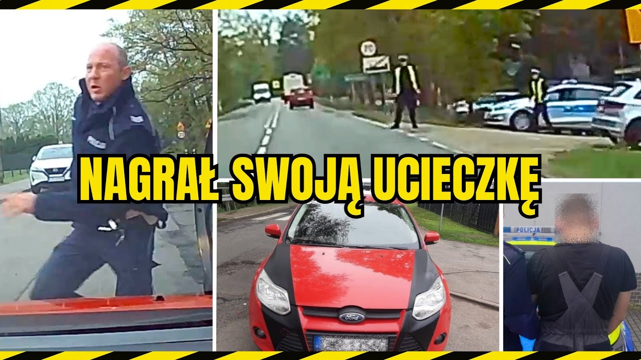 Uciekał policji i uzbierał 305 punktów. Pościg nagrywał wideorejestratorem.