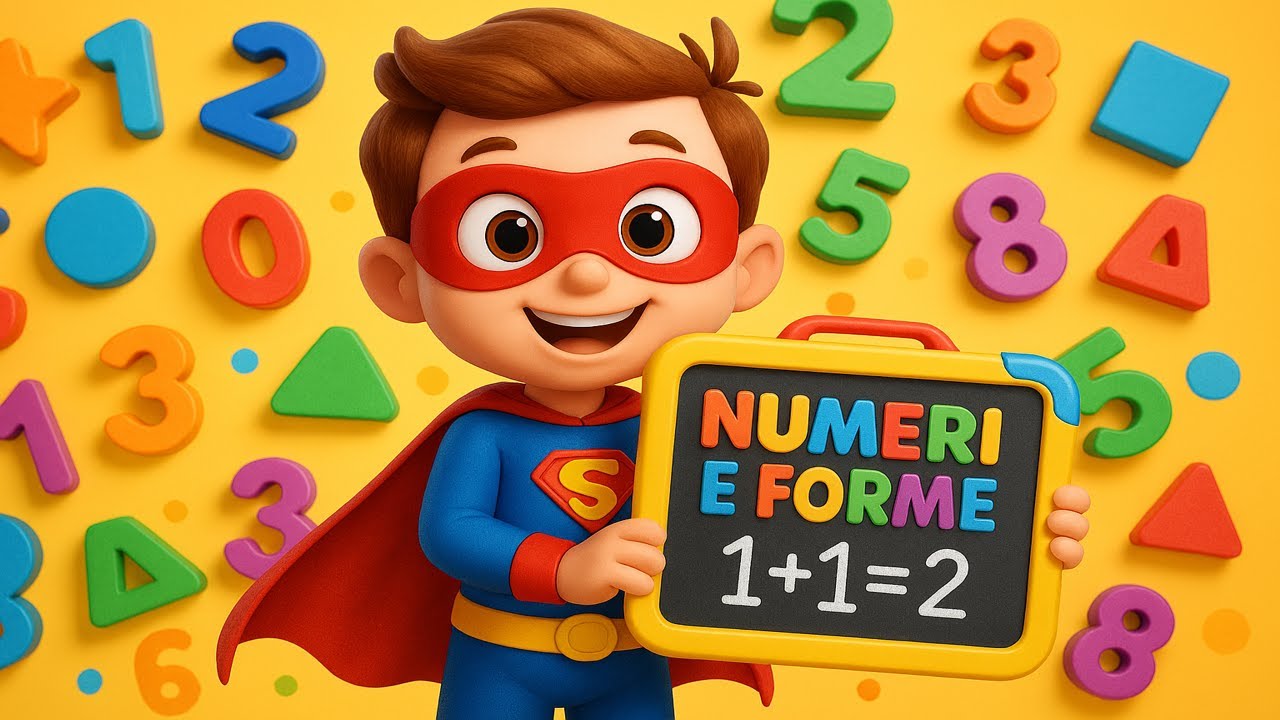 Leo e la Matematica ✨ Impara i Numeri e le Forme da 1 a 10! 🔢📐