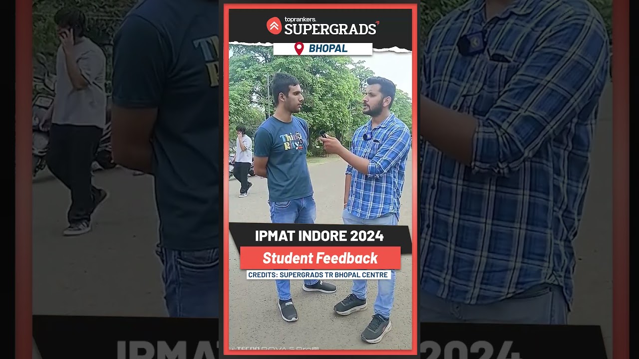 IPMAT Indore 2024 Exam Students Reaction | Live Student Review from Centre  | From Bhopal #shorts