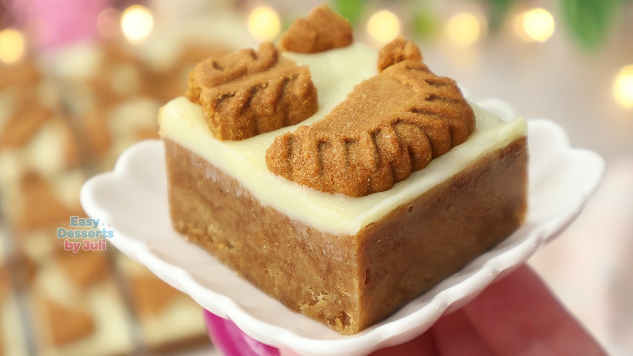 The Easiest No-Bake Biscoff Cookie Bars You&rsquo;ll Make