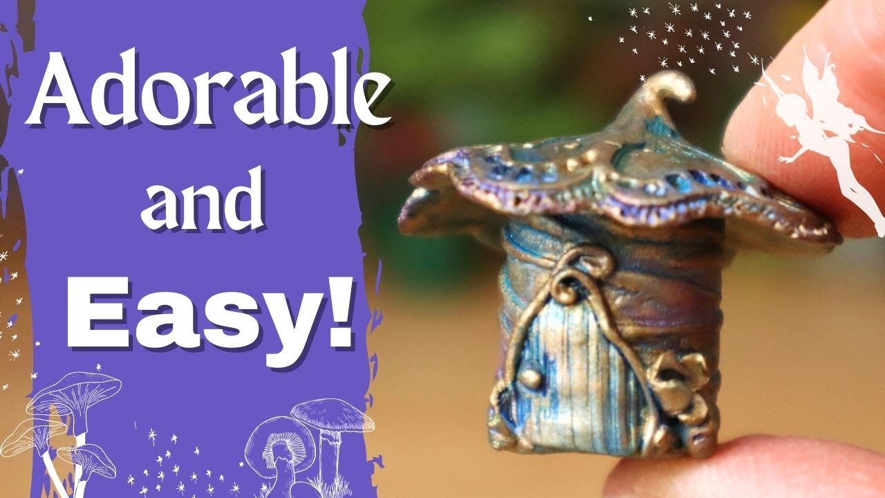 Create ADORABLE Mini Polymer Clay Fairy Houses Everyone Will Love!