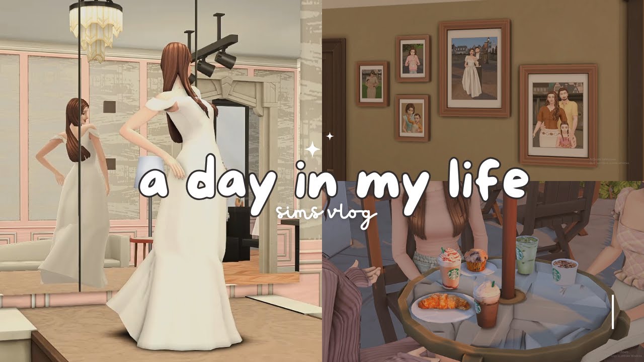 a day in my life (visiting parents, trying on wedding dresses, etc) | sims vlog