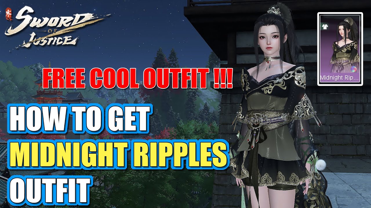 How to Get the Free Outfit “Midnight Ripple” Sword of Justice | Free Costume Guide & Rewards