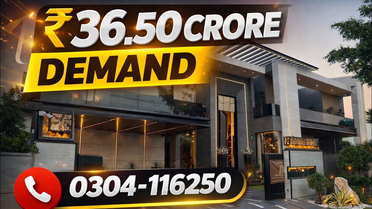 2 Kanal Brand New Luxury House Available In DHA phase 6 Contact 03041166250