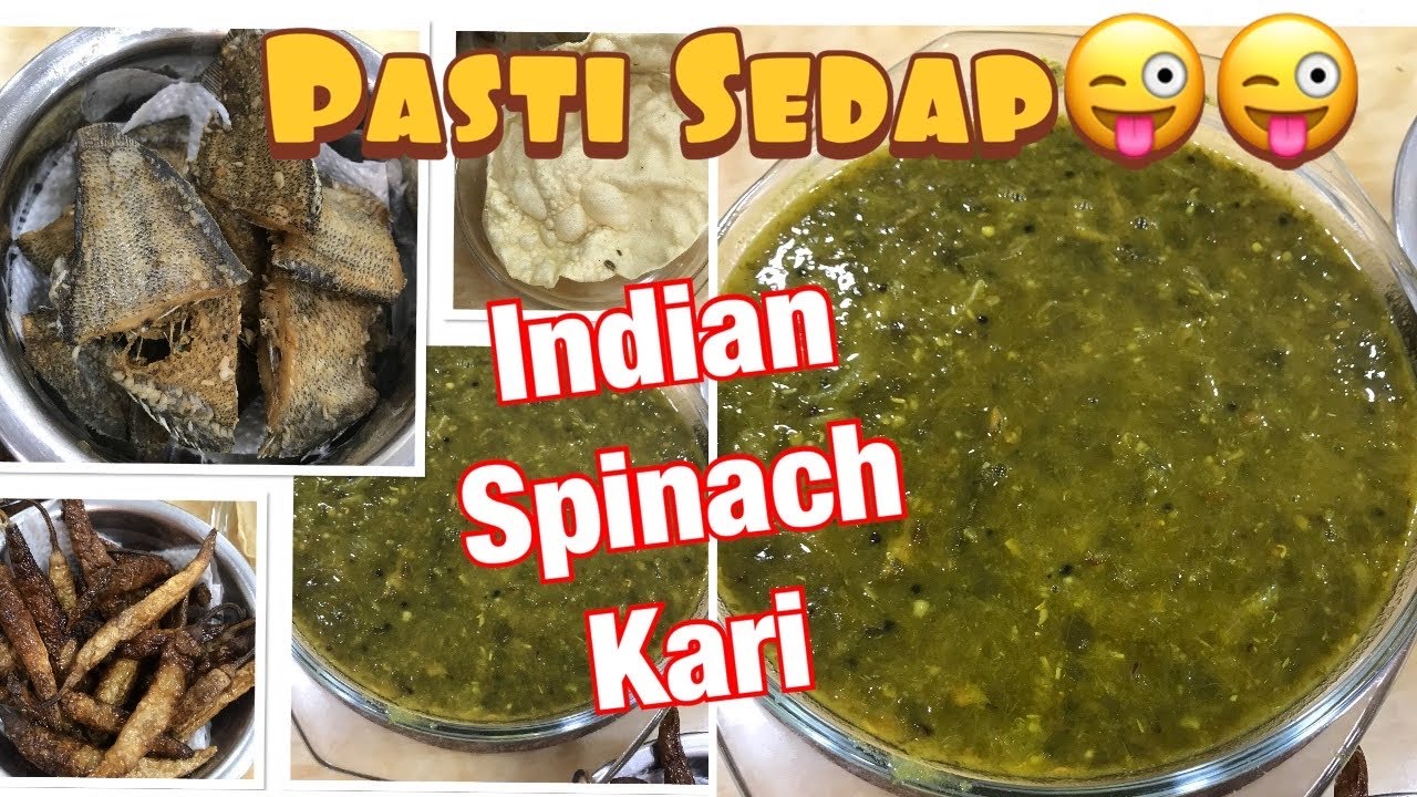 Keerai kari| kari spinach |ikan masin|appalam