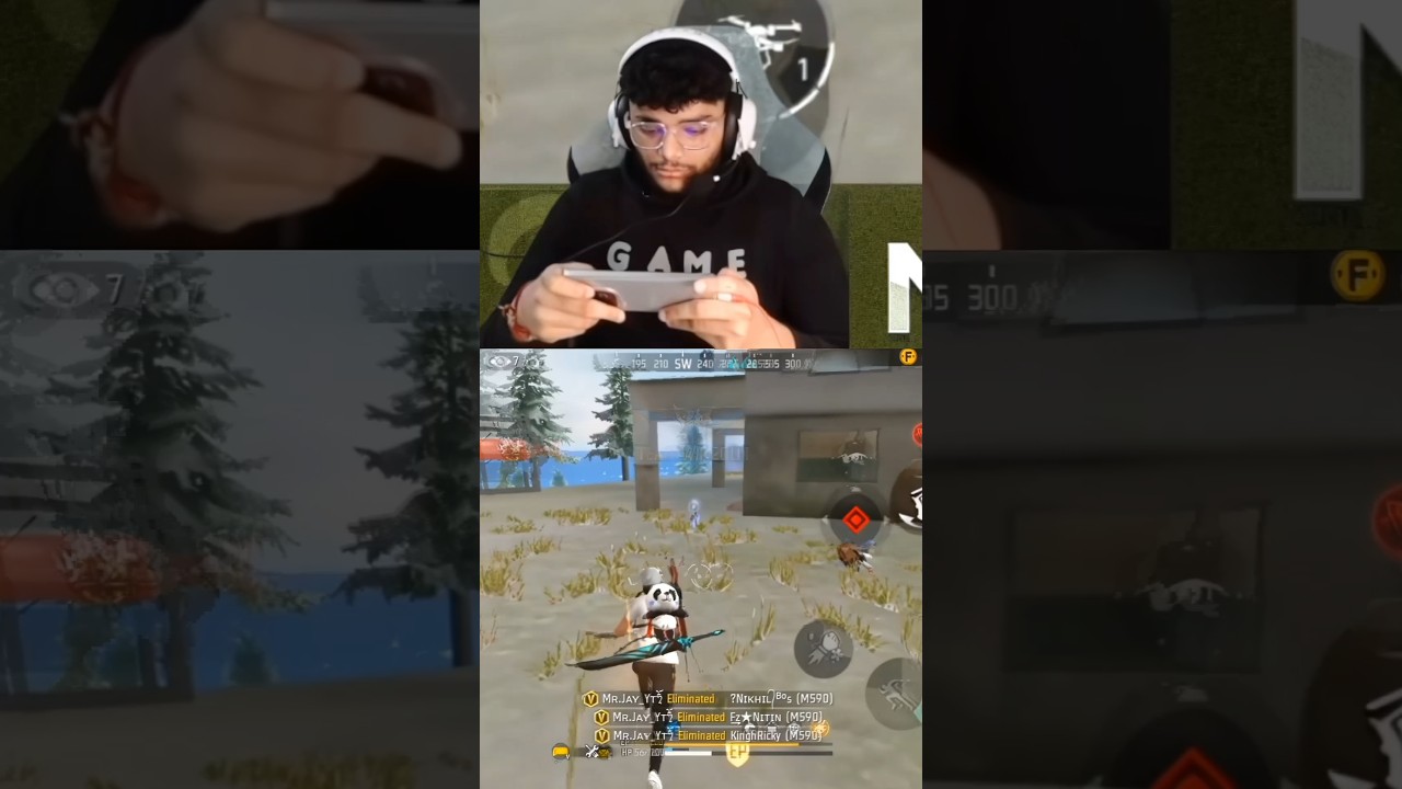 MR JAY YT 1 VS 4 CLUTCH 🥵 PAHADI SHOCK 😯 #shorts #freefire #foryou