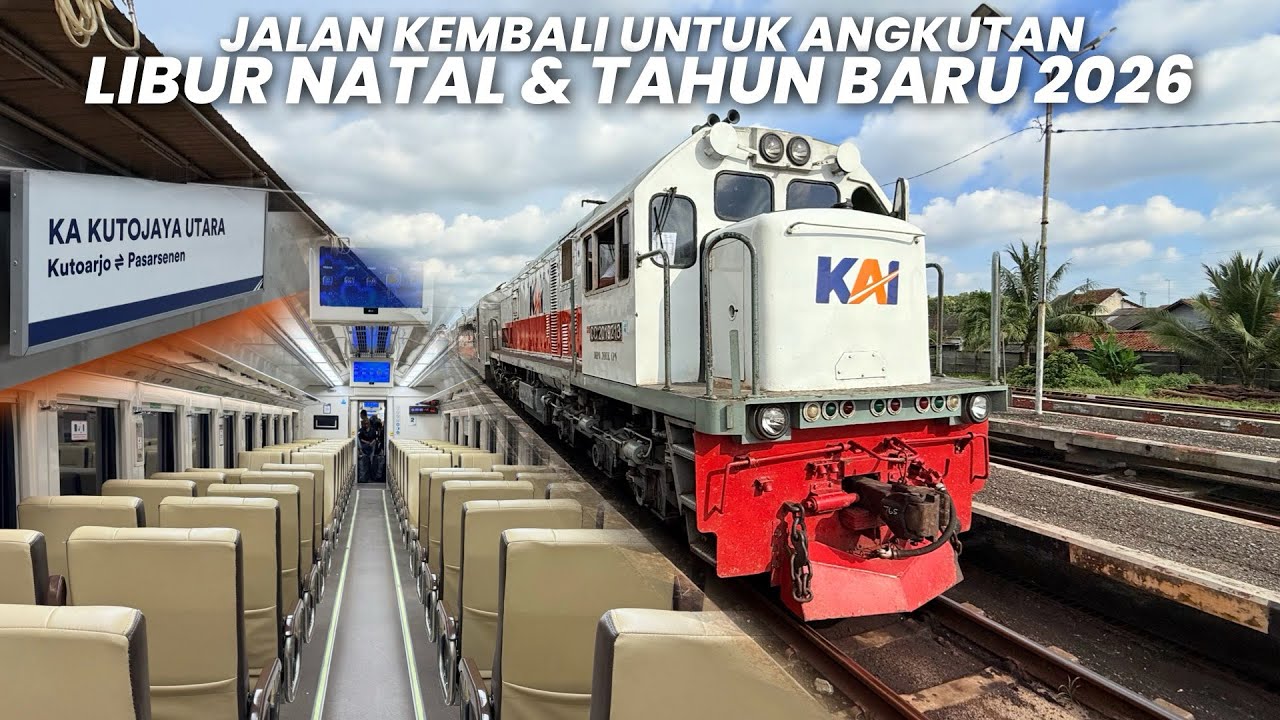 DULU JALAN SETIAP HARI KINI HANYA KERETA MUSIMAN‼️Naik KA Kutojaya Utara Premium Kutoarjo - Jakarta