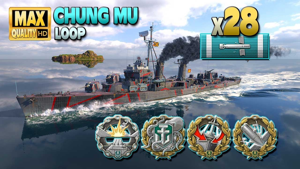 Эсминец Chung Mu: босс-торпедоносец (x28) на западном фланге - World of Warships