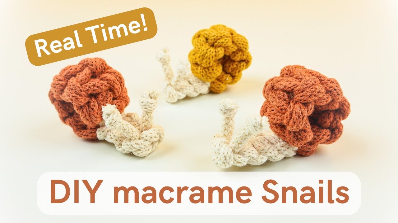 Macrame Snail | FULL TUTORIAL | Make along