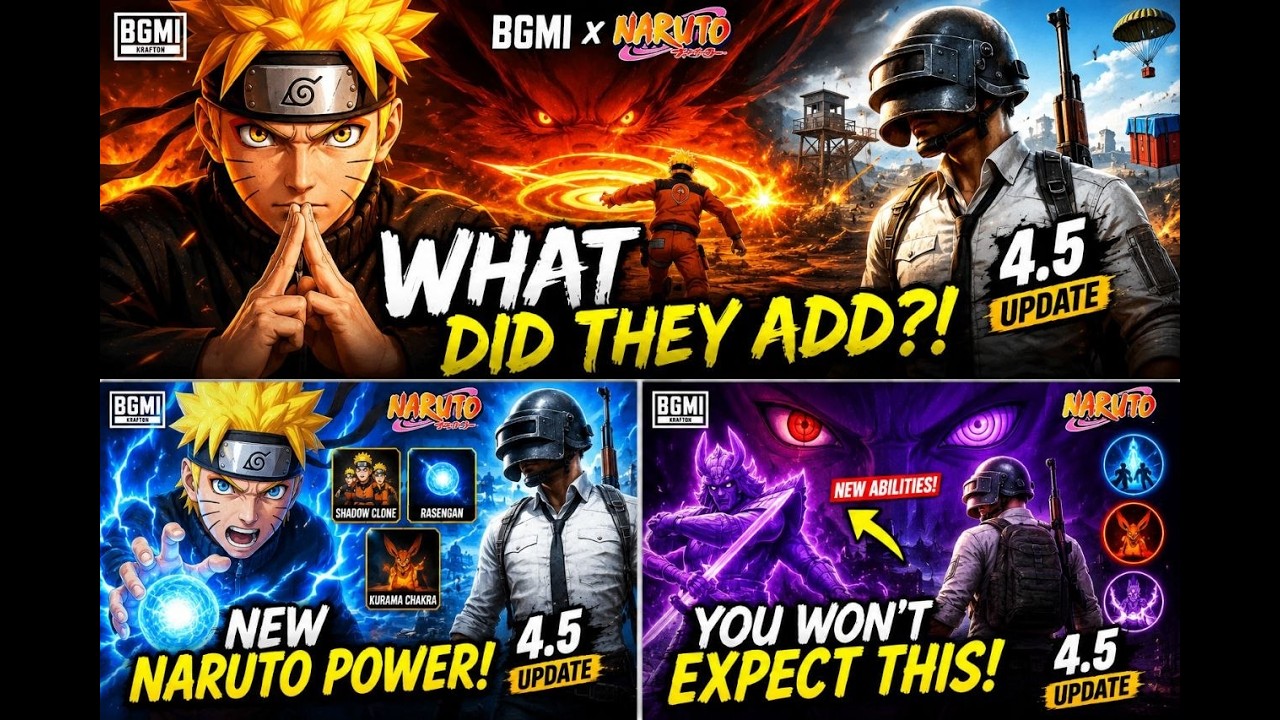 😱 BGMI 4.5 Naruto Update&hellip; WHAT Did They Add?!