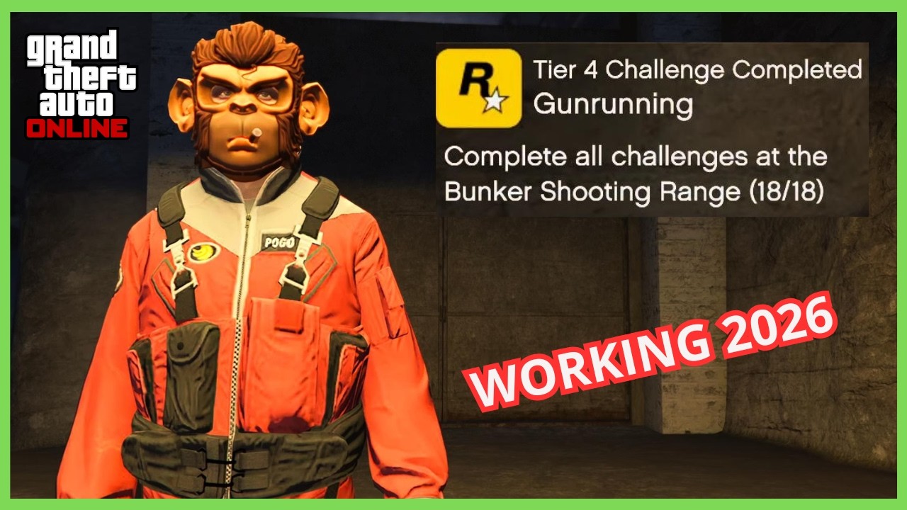 GTA Online | Tier 4 Gunrunning GLITCH | Complete all shooting range challenges