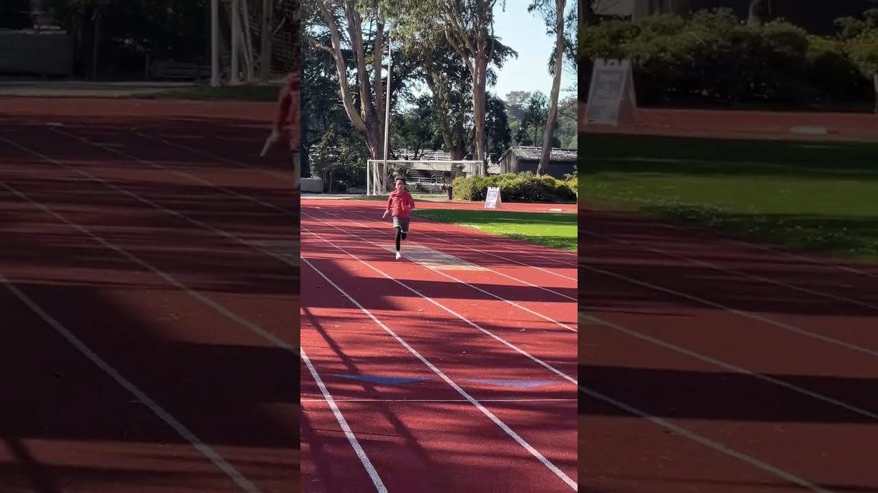 Just your average 12 year old&rsquo;s 100m Dash at 13.5 seconds #trackstar #viral #fyp #trending