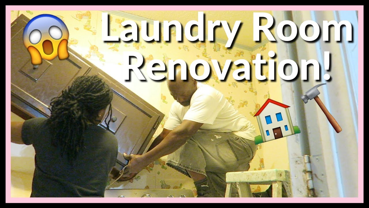 DECORATE WITH ME | Starting The Laundry Room Renovation!!!!