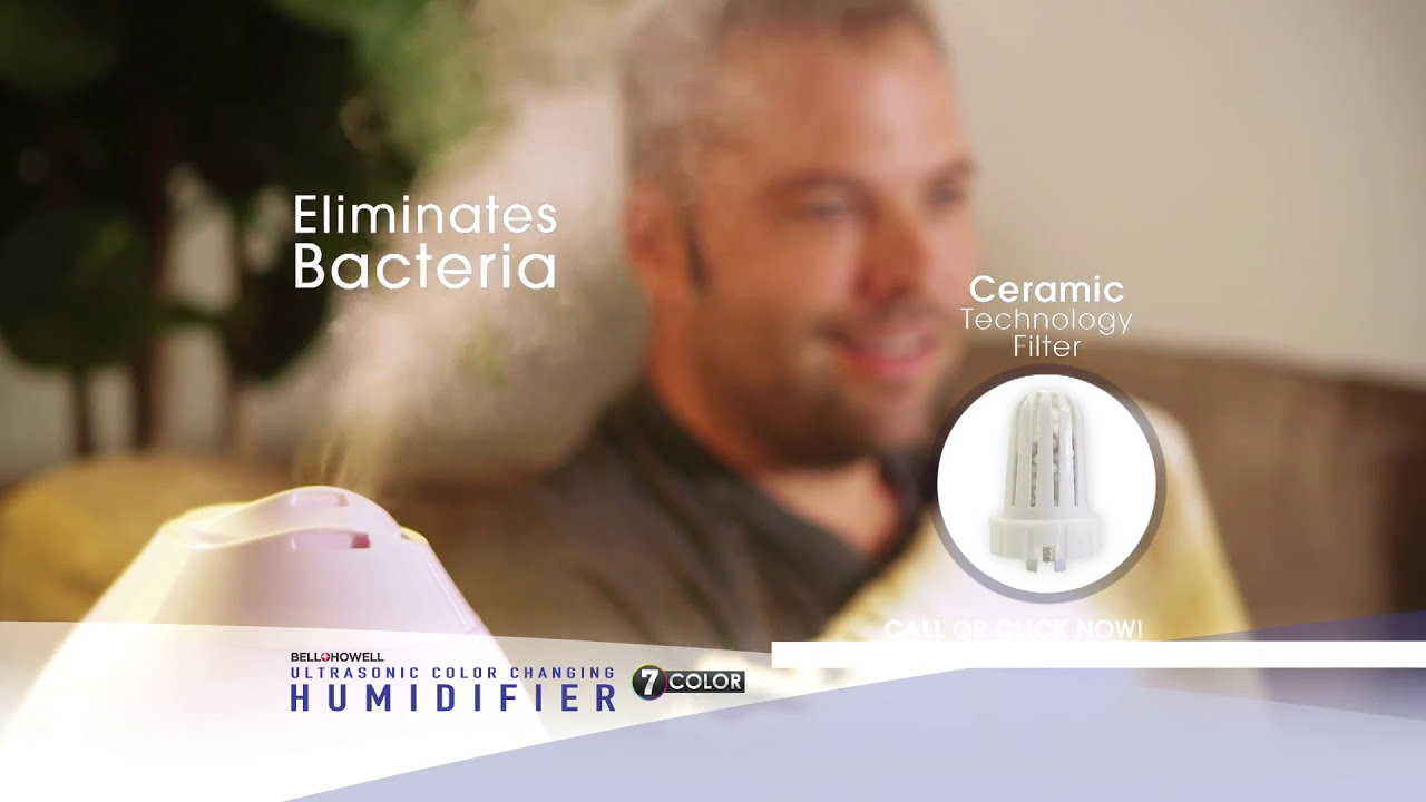 Bell & Howell Ultrasonic Humidifier with Aromatherapy Diffuser