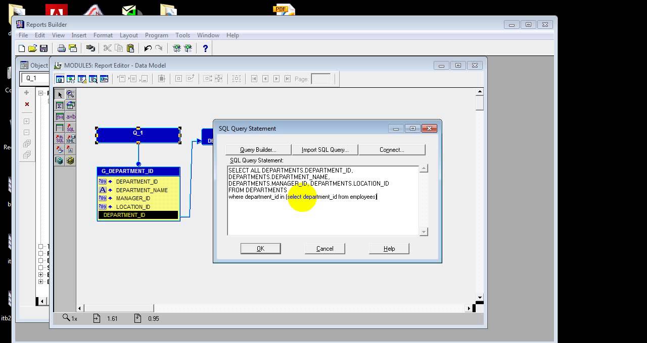 Oracle Report :  How to create master detail report in Oracle Reports 10g?