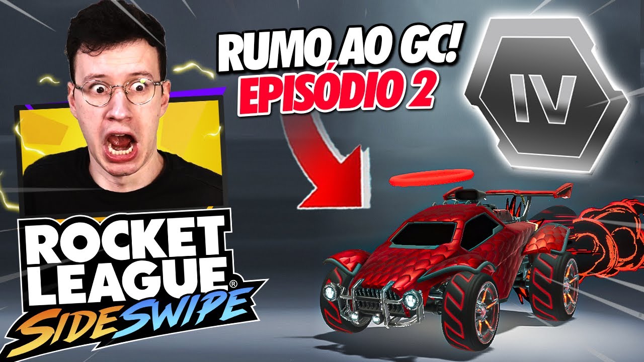 CHEGUEI AO PRATA?! NOOB AO GC #2 ROCKET LEAGUE SIDESWIPE