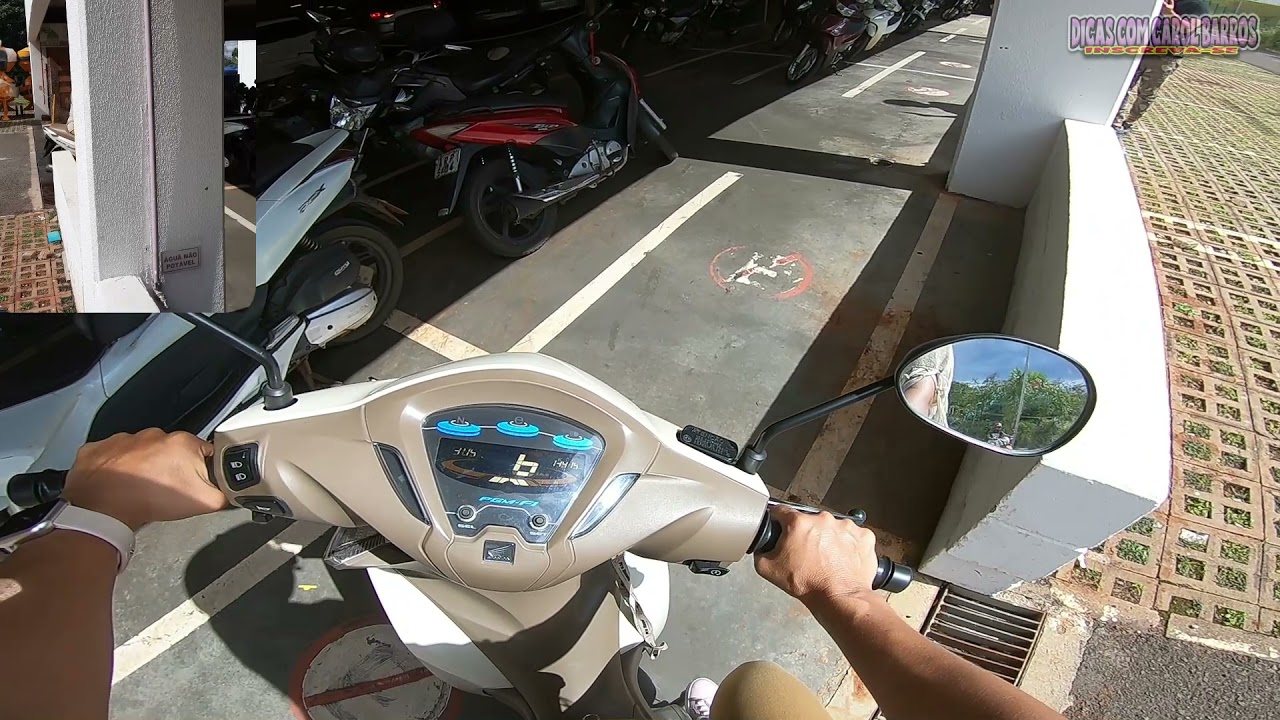 Honda biz: Dicas de estacionamento para iniciantes.