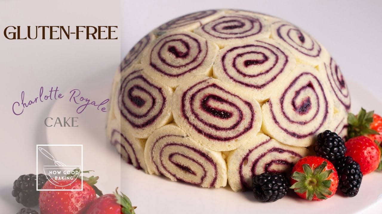 GLUTEN FREE CHARLOTTE ROYALE CAKE | BERRY CHARLOTTE ROYAL WITH CHIFFON CAKE & YOGURT MOUSSE FILLING