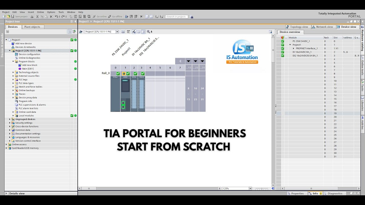 TIA Portal Beginners Tutorial - How to start with TIA Portal!