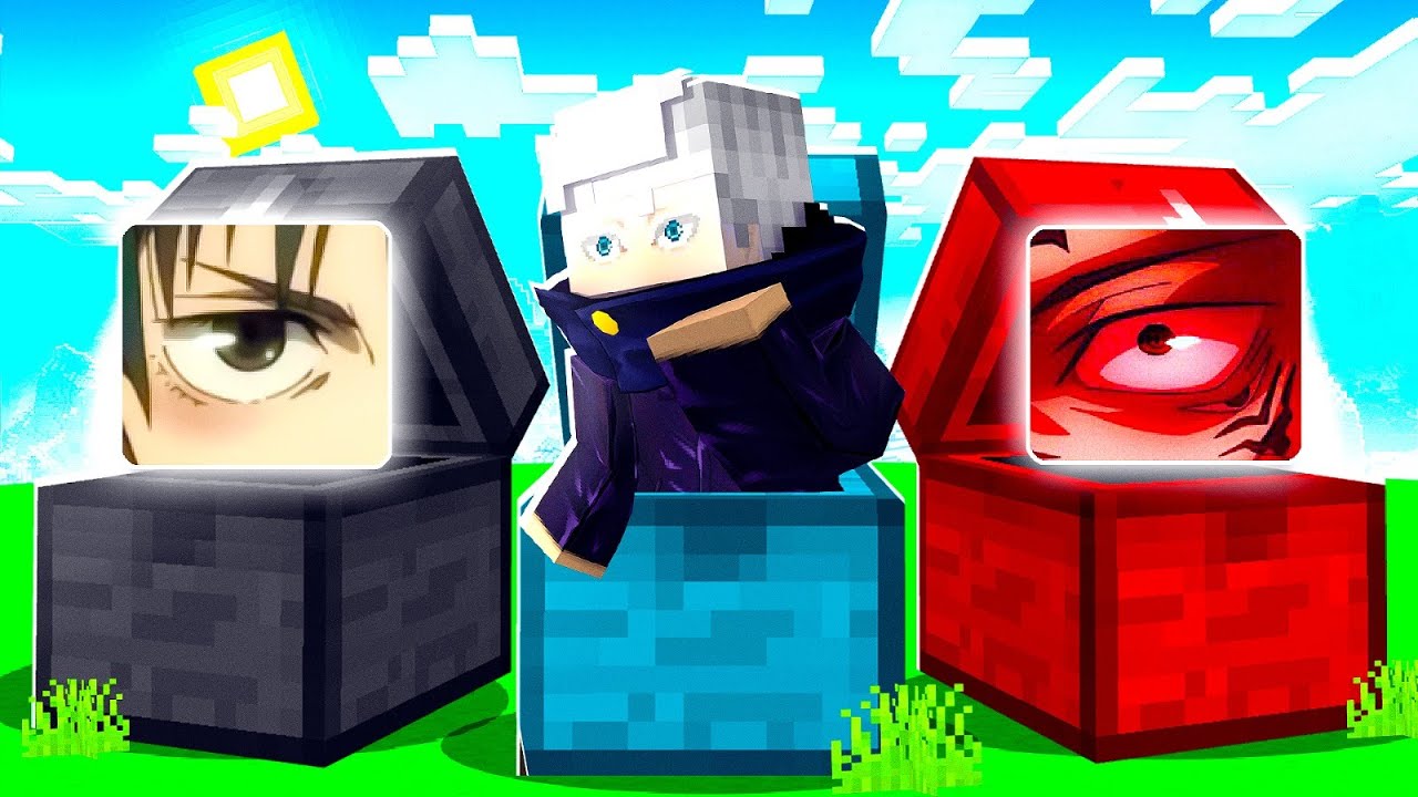 Nós ESCOLHEMOS os PODERES de JUJUTSU KAISEN PELOS OLHOS no MINECRAFT !! ‹ Ine ›