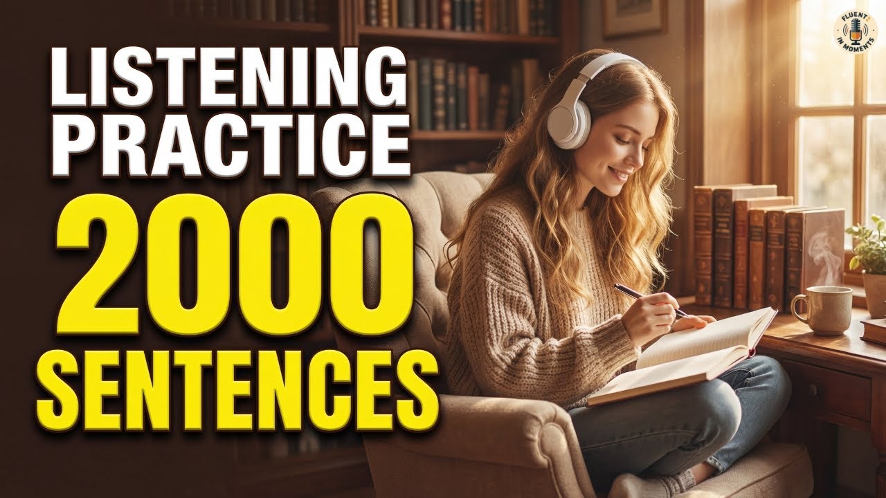Listening Practice: 2000 Daily English Sentences | Fluent In Moments