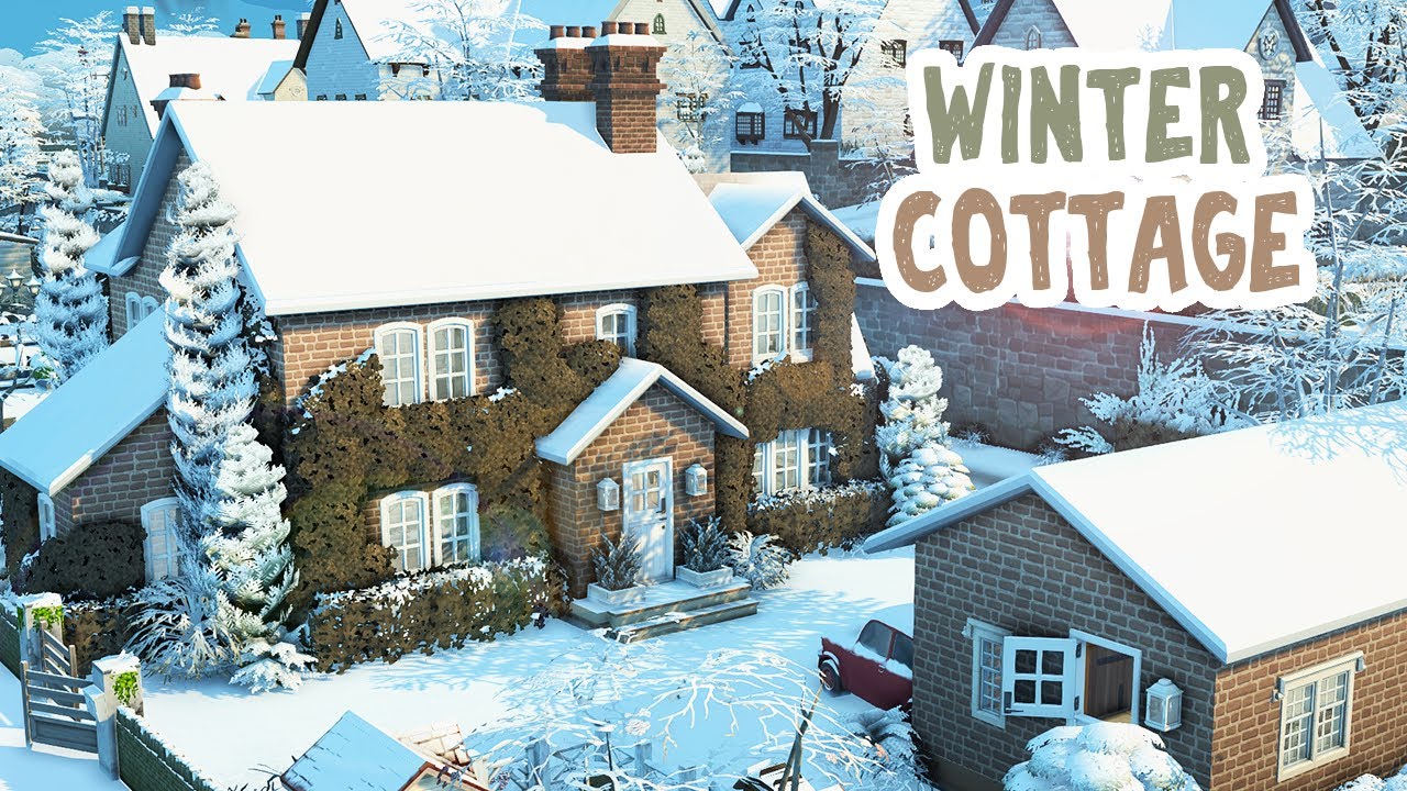 Зимний коттедж || The Sims 4: Скоростное строительство